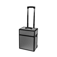 Valise 2 &eacute;tages argent&eacute;e 3D