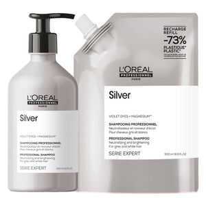 Duo recharge d&eacute;jaunissant Silver + shampooing 500ml