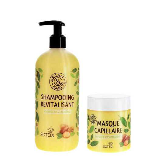 Rituel Argan & Karit&eacute; shampooing et masque capillaire