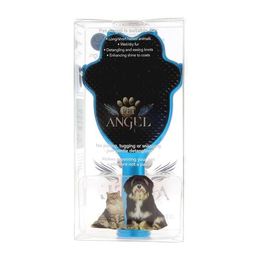 Brosse pour animaux Pet Angel Turquoise Grand Mod&egrave;le
