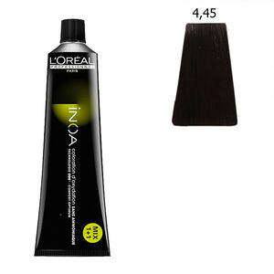 Inoa Coloration sans ammoniaque 4.45 ch&acirc;tain cuivr&eacute; acajou
