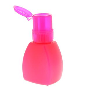 Flacon pompe pour dissolvant fushia,  Flacon pompe pour dissolvant fushia