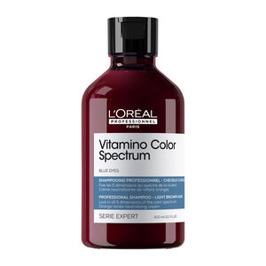 Shampooing neutralisant Vitamino Color Spectrum bleu, anti-orange,  Shampooing neutralisant Vitamino Color Spectrum bleu, anti-orange