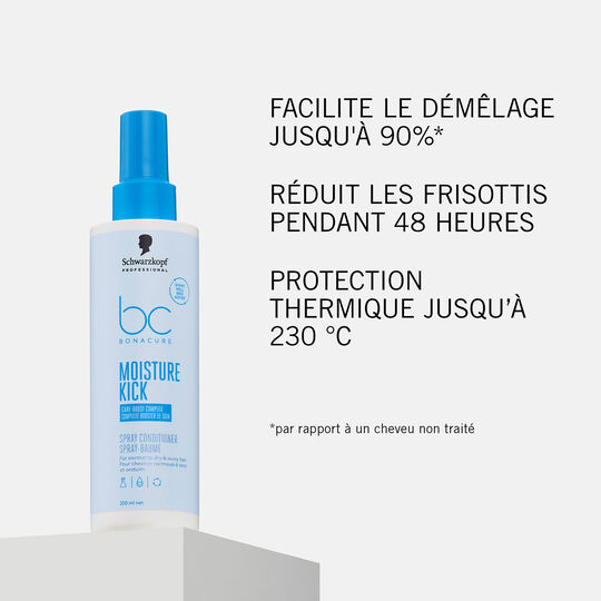 Spray-baume hydratant cheveux normaux &agrave; secs BC Moisture Kick 200 ml