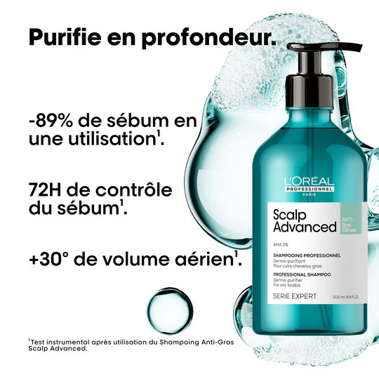 Shampooing dermo-purifiant anti-gras Scalp Advanced 500ml
