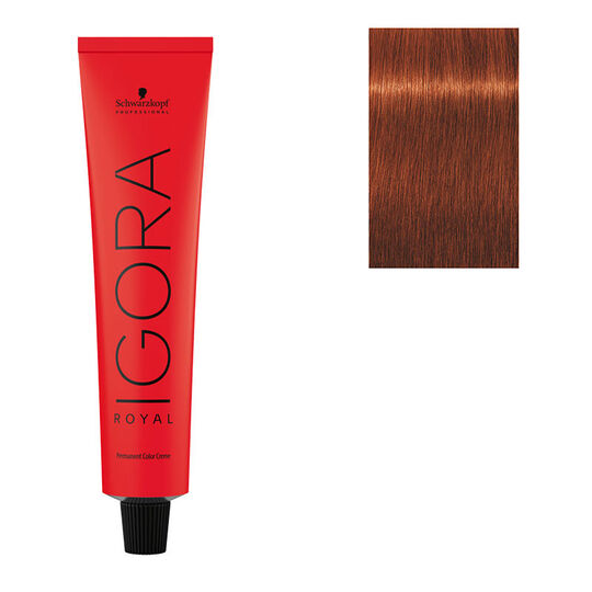 Coloration permanente Igora Royal 6-77 blond fonc&eacute; cuivr&eacute; extra