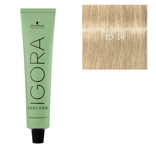 Coloration Igora Zero Amm 10-14 blond très très clair cendré beige