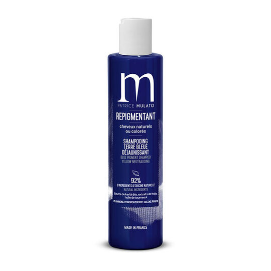 Shampooing repigmentant terre bleue