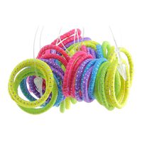 Minis &eacute;lastiques sans m&eacute;tal x 50 couleurs vives