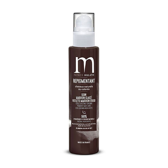 Soin repigmentant cheveux naturels ou color&eacute;s marron glac&eacute;