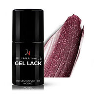 Vernis semi-permanent Gel Lack glitter mosaic,  Vernis semi-permanent Gel Lack glitter mosaic