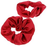 Chouchous satinés x 2 rouge