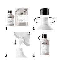 Duo recharge d&eacute;jaunissant Silver + shampooing 500ml