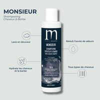 Shampooing cheveux et barbe Monsieur
