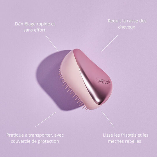 Brosse d&eacute;m&ecirc;lante Compact Styler pearl matte chrome