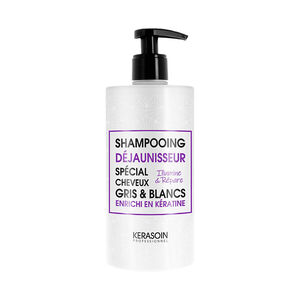 Shampooing d&eacute;jaunisseur pour cheveux gris et blancs 500ml