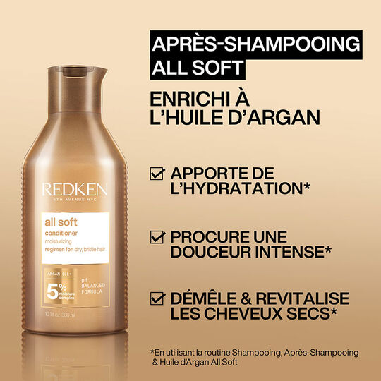 Trio hydratant Miracle cheveux secs et r&ecirc;ches All Soft One United