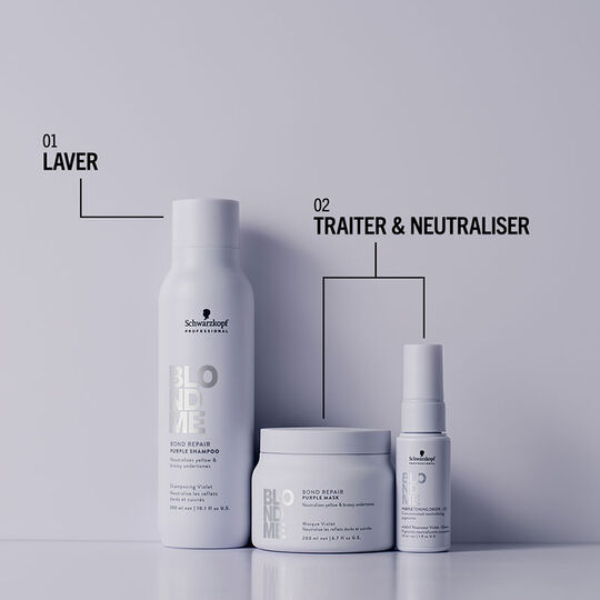 Shampooing violet Blondme Bond Repair Neutralisant