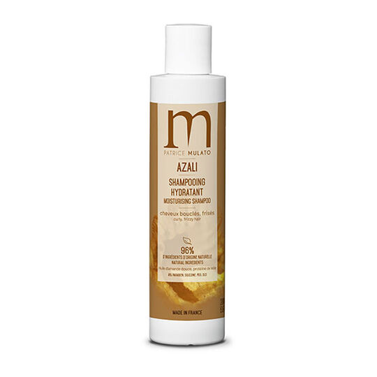 Shampooing hydratant pour cheveux boucl&eacute;s fris&eacute;s et textur&eacute;s Azali