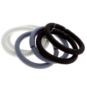 Elastiques sans metal X 6 noir, blanc et gris,  Elastiques sans metal X 6 noir, blanc et gris