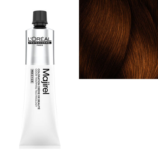 Coloration crème de beauté Majirel 4.45 châtain cuivré acajou