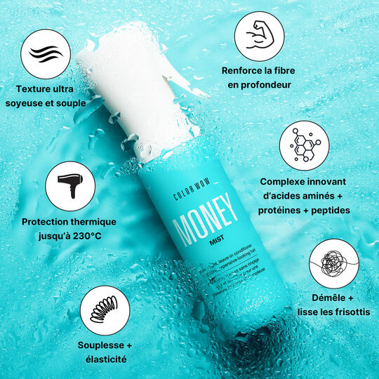 Apr&egrave;s-shampooing l&eacute;ger sans rin&ccedil;age Money Mist 50ml