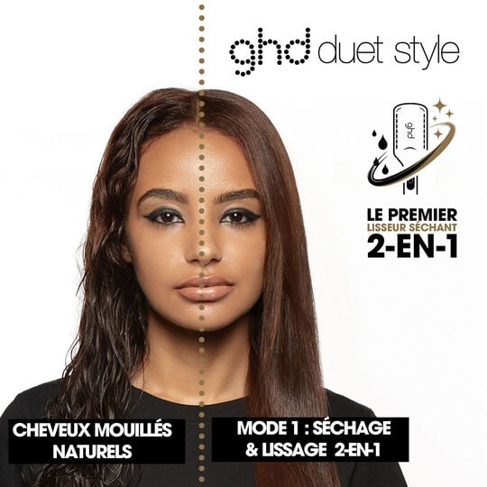 Lisseur s&eacute;chant Duet Style blanc