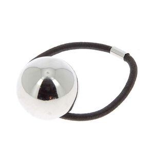 Elastique boule Argent