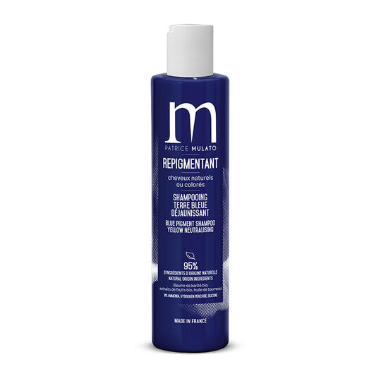 Shampooing repigmentant terre bleue
