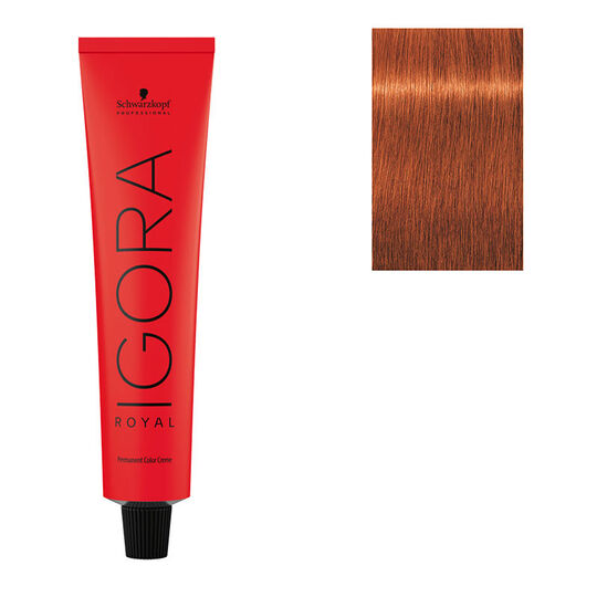 Coloration permanente Igora Royal 7-77 blond cuivr&eacute; extra