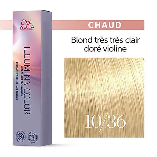 Illumina color 10/36 blond très très clair doré chocolat