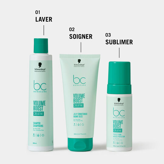 Baume-gel&eacute;e l&eacute;ger pour cheveux fins BC Volume Boost