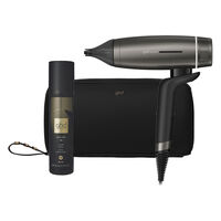 S&egrave;che cheveux Speed avec trousse et spray volume gris / noir