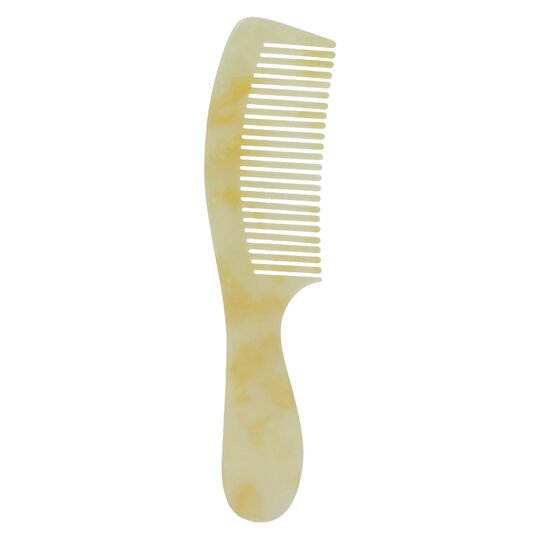 Peigne d&eacute;m&eacute;loir en ac&eacute;tate nacre dor&eacute;