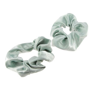 Chouchous satinés x 2 vert,  Chouchous satinés x 2 vert