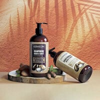 Shampooing cheveux boucl&eacute;s fris&eacute;s Argan & Karit&eacute;