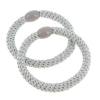 &Eacute;lastiques tiss&eacute;s sans m&eacute;tal gris