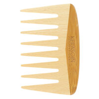 Peigne &agrave; dents larges en bois de h&ecirc;tre 10 cm