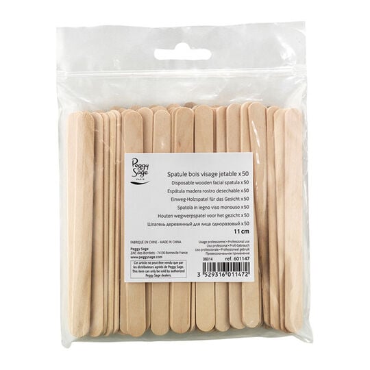 Spatule bois visage jetables lot de 50