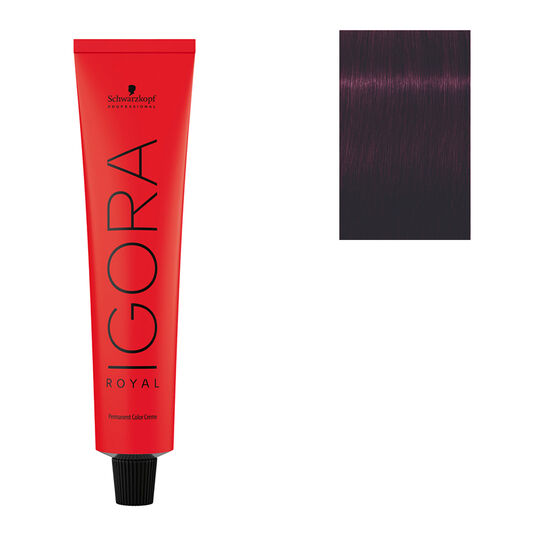 Coloration permanente Igora Royal 5-99 châtain clair violet extra