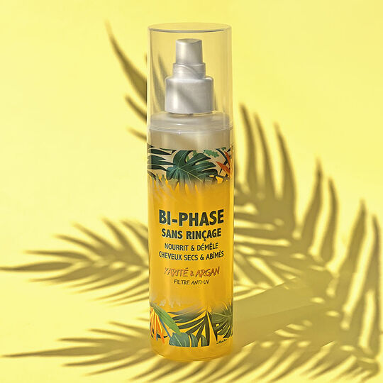 D&eacute;m&ecirc;lant bi-phase &agrave; l'argan et au karit&eacute; 200ml