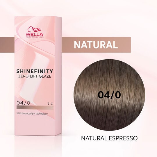 Coloration gloss Shinefinity 04/0 natural expresso