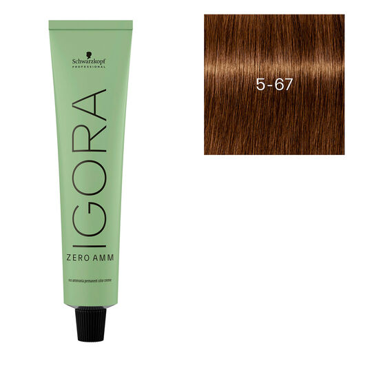 Coloration Igora Zero Amm 5-67 ch&acirc;tain clair chocolat cuivr&eacute;