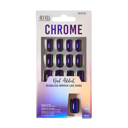 Faux ongle effet chrome mystic