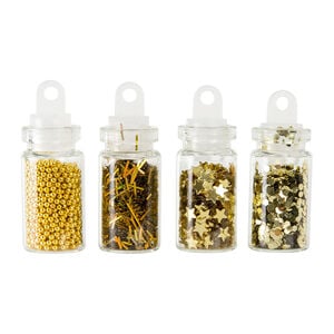 Paillettes pour ongles dor&eacute;