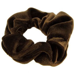 Chouchou velours marron,  Chouchou velours marron