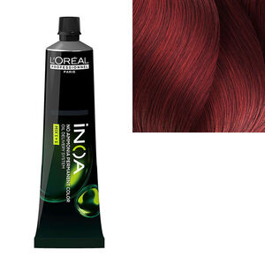 Coloration sans ammoniaque Inoa 6.66 blond fonc&eacute; rouge profond carmilane