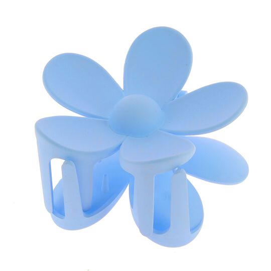 Pince croco fleur bleu