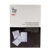 50 feuilles aluminium avec compresse intégrée