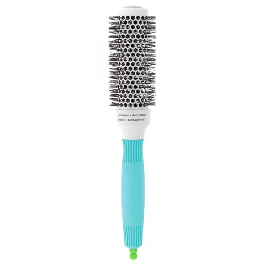Brosse c&eacute;ramique ionique antistatique antibact&eacute;rienne 35mm